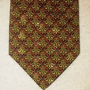Brioni necktie. Blue, red, and gold. Exquisite.